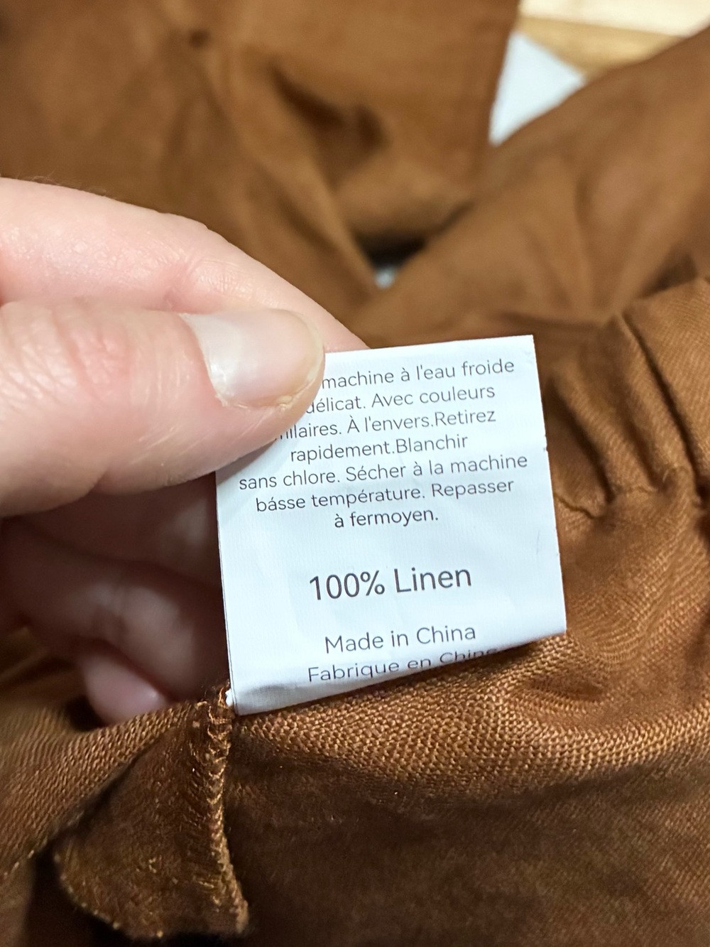 NEW. Lintico Linen Tapered Patricia Pants. NWT - Picture 8 of 8